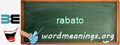 WordMeaning blackboard for rabato